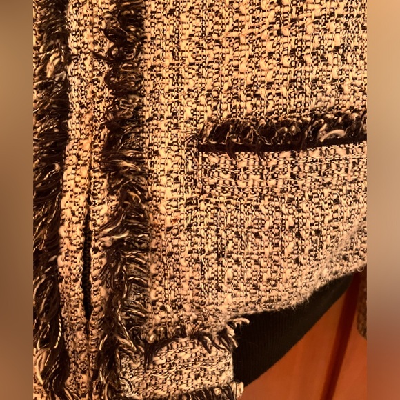 Tweed blazer, black and white, sz 2 - Picture 4 of 4
